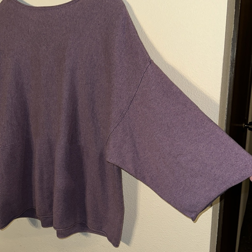 COTTON CASHMERE Womens Oversized Sweater Top Size XS - Picture 7 of 7